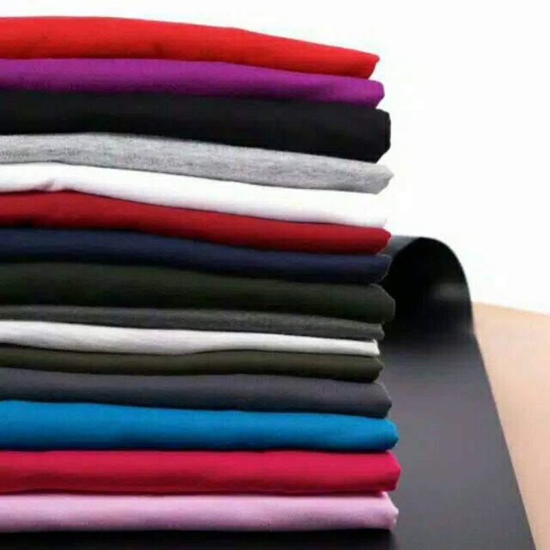 KAOS POLOS PRIA LENGAN PENDEK CATTUN COMBED 30S