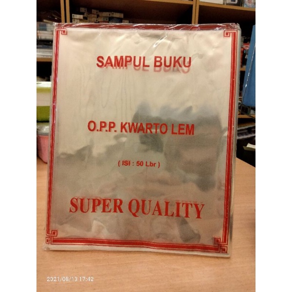 

OPP Tape Sampul Buku Kwarto / Sampul Plastik