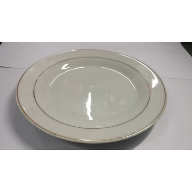 piring ceper 10.5'' piring keramik 10.5'' /26.5 cm list emas