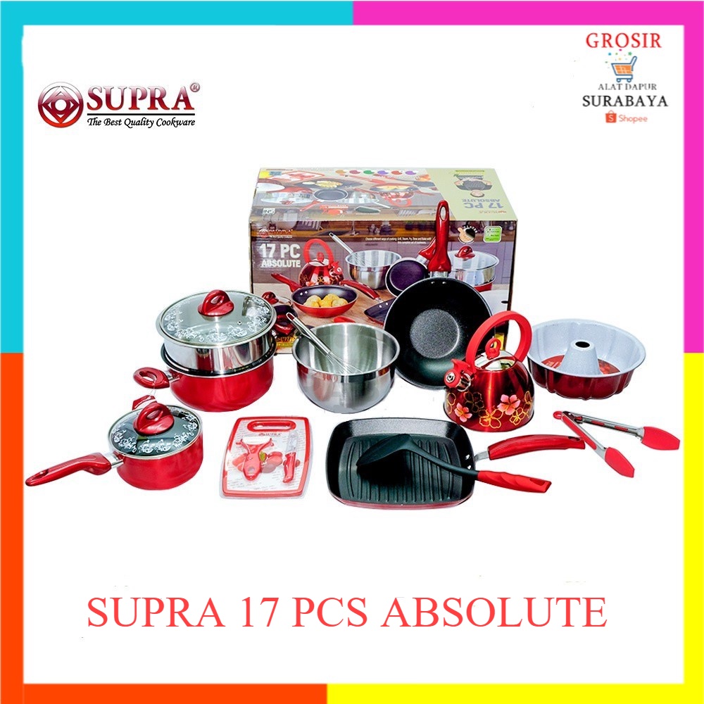 PANCI SET SUPRA 17 PCS MERDEKA (ABSOLUTE) / COOKWARE SET 17 pcs MERDEKA