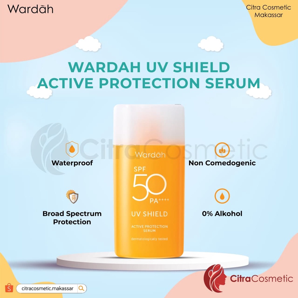 Wardah Uv Shield  Aqua Fresh Essence | Active Protection Serum | SPF 50 PA++++ sunscreen | Light Matte Sun Stick