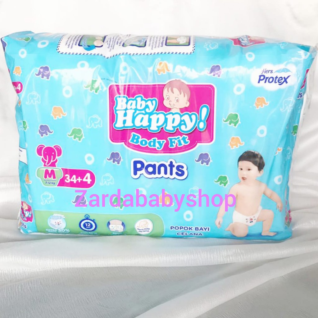 Pempers BABY HAPPY PANTS M34+4, L30+4, XL26+4, XXL24+4