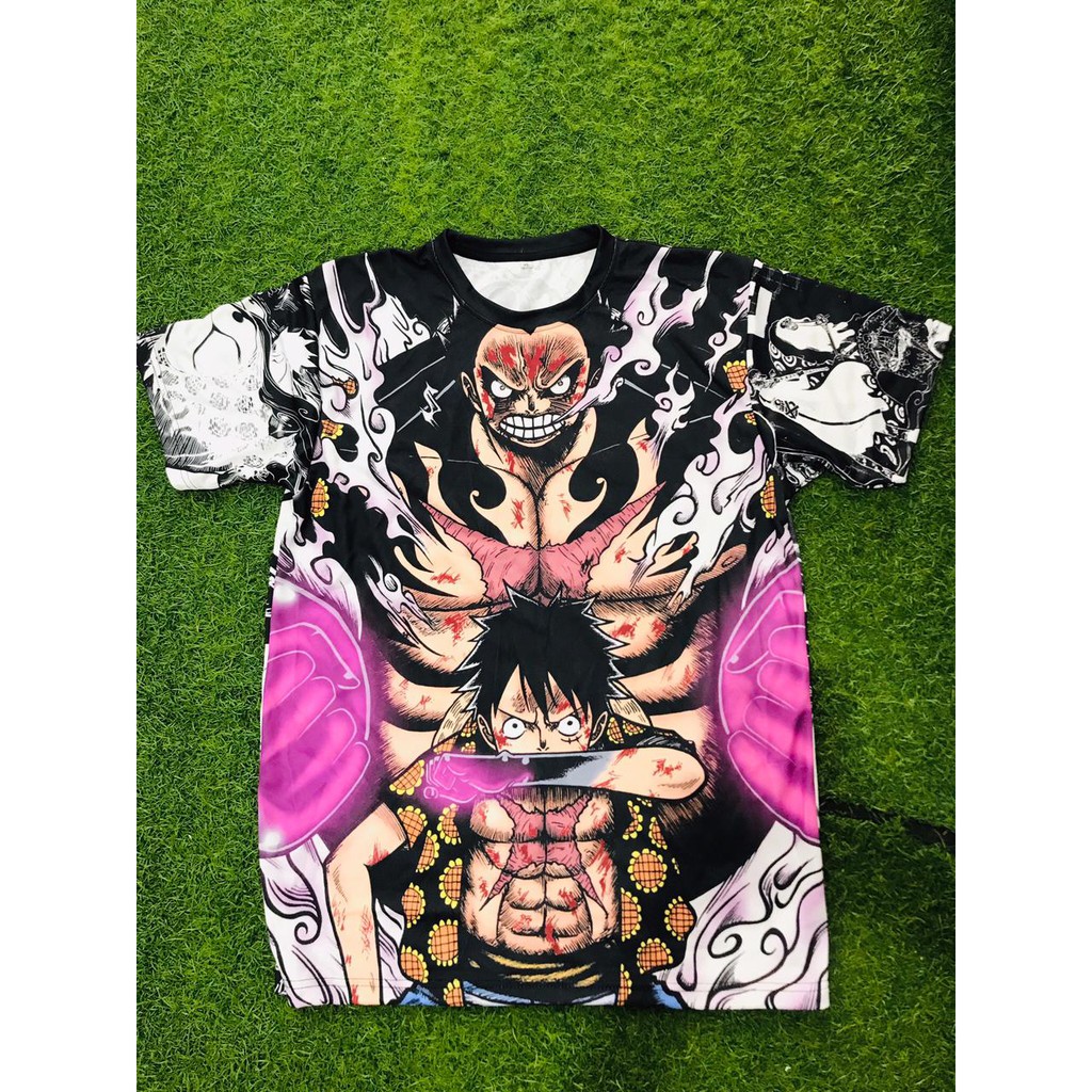 Tshirt Luffy Gear 4th Dressrosa Anime One Piece