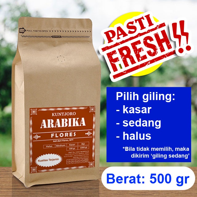 

Kopi Arabika Flores 500 gram Arabica Kuntjoro