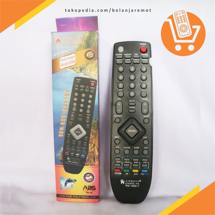 Remote TV Polytron LCD LED CinemaX Multi Universal Original Pabrik