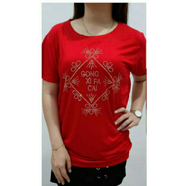 BLOUSE MERAH IMLEK