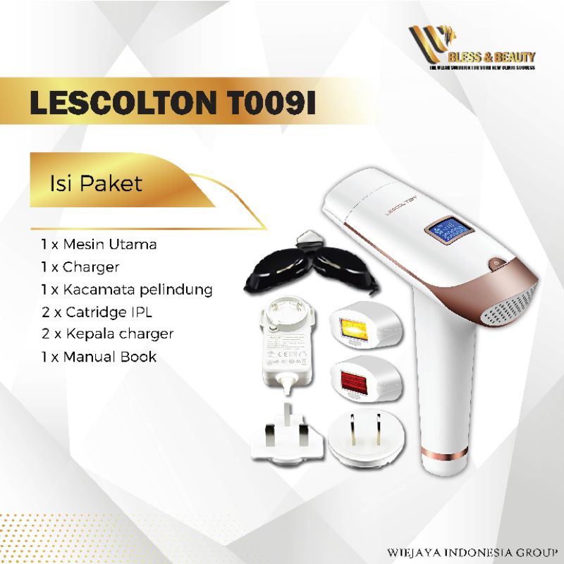 Alat IPL Hair Removal T900i Rejuve Lescolton Layar LCD Laser Penghilang Bulu Garansi