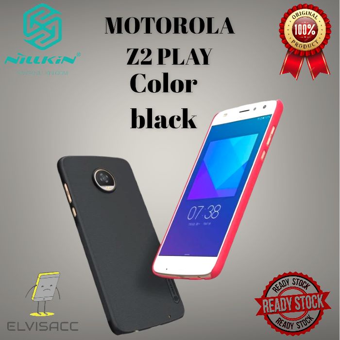 MOTOROLA Z2 PLAY  NILLKIN HARDCAASE FROSTED SHIELD ORIGINAL COLOR BLACK