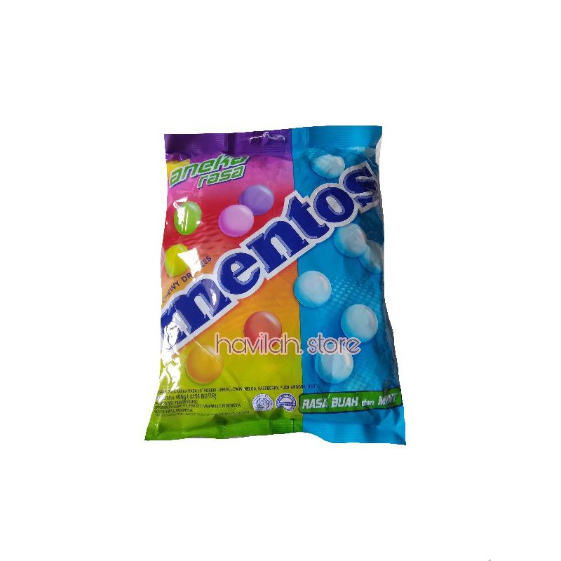 

Permen Mentos Mix Buah dan Mint 405gr 150pcs