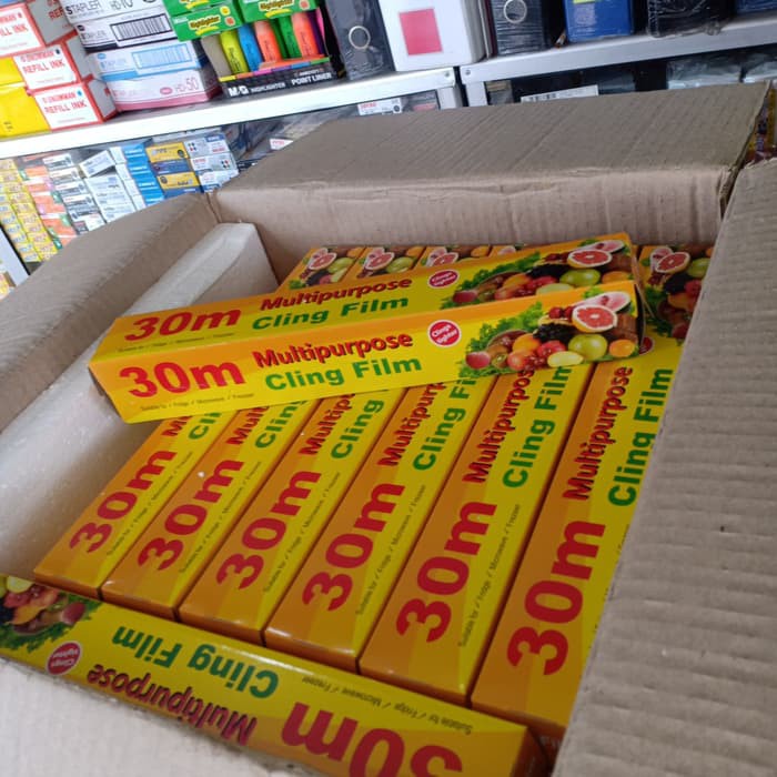Plastik Wrap Makanan Penutup Sealer Buah Multipurpose Cling Film 30meter
