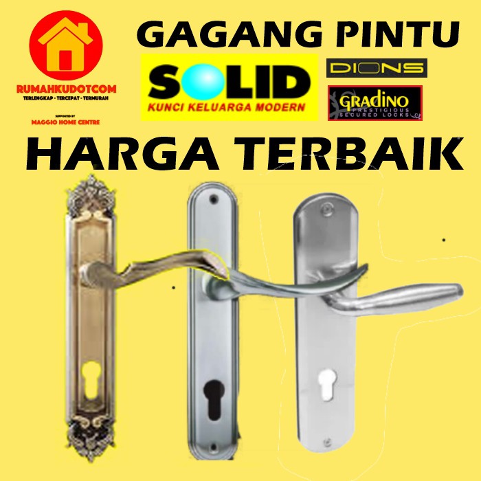 Gagang Pintu - Door Handle Set - Handle Pintu -  SOLID