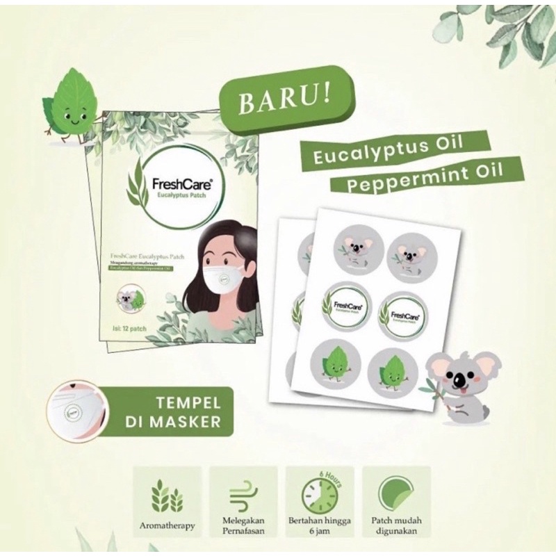 FRESHCARE EUCALYPTUS AROMATHERAPY PATCH | STIKER MASKER VIRAL BPOM