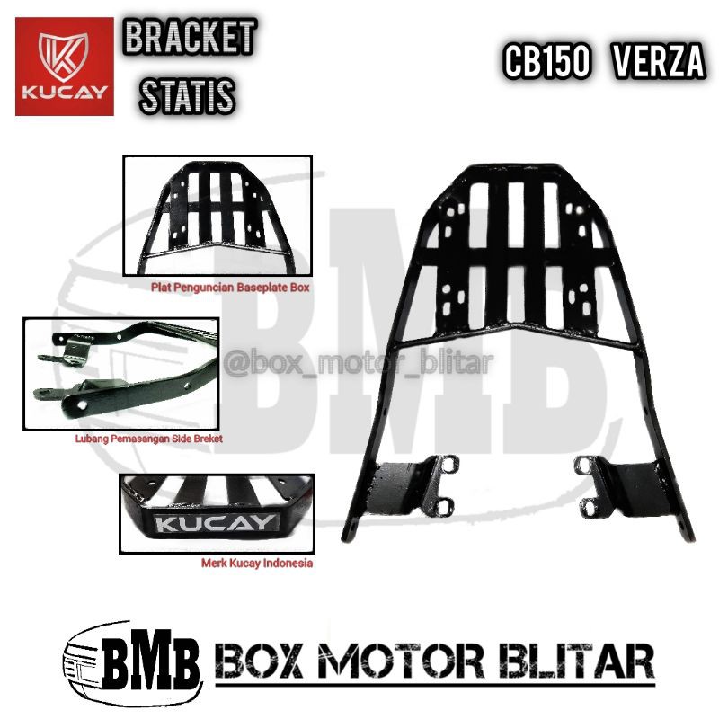 Breket Bracket Behel Dudukan Box Motor Kucay Statis Honda CB150 Verza CB 150 Verza