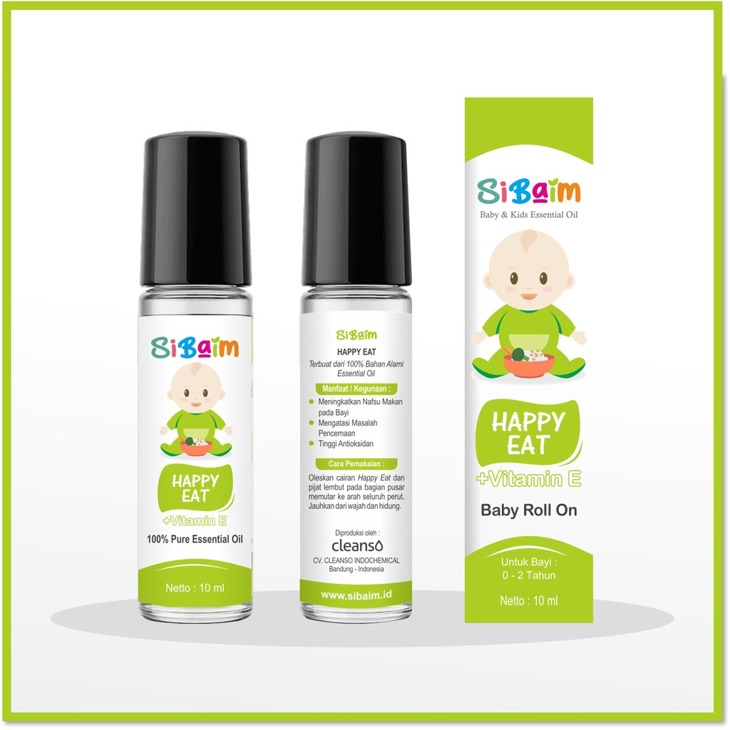 Menambah Nafsu Makan Bayi - SIBAIM BABY HAPPY EAT Essential Oil 10ml by psikopediastore