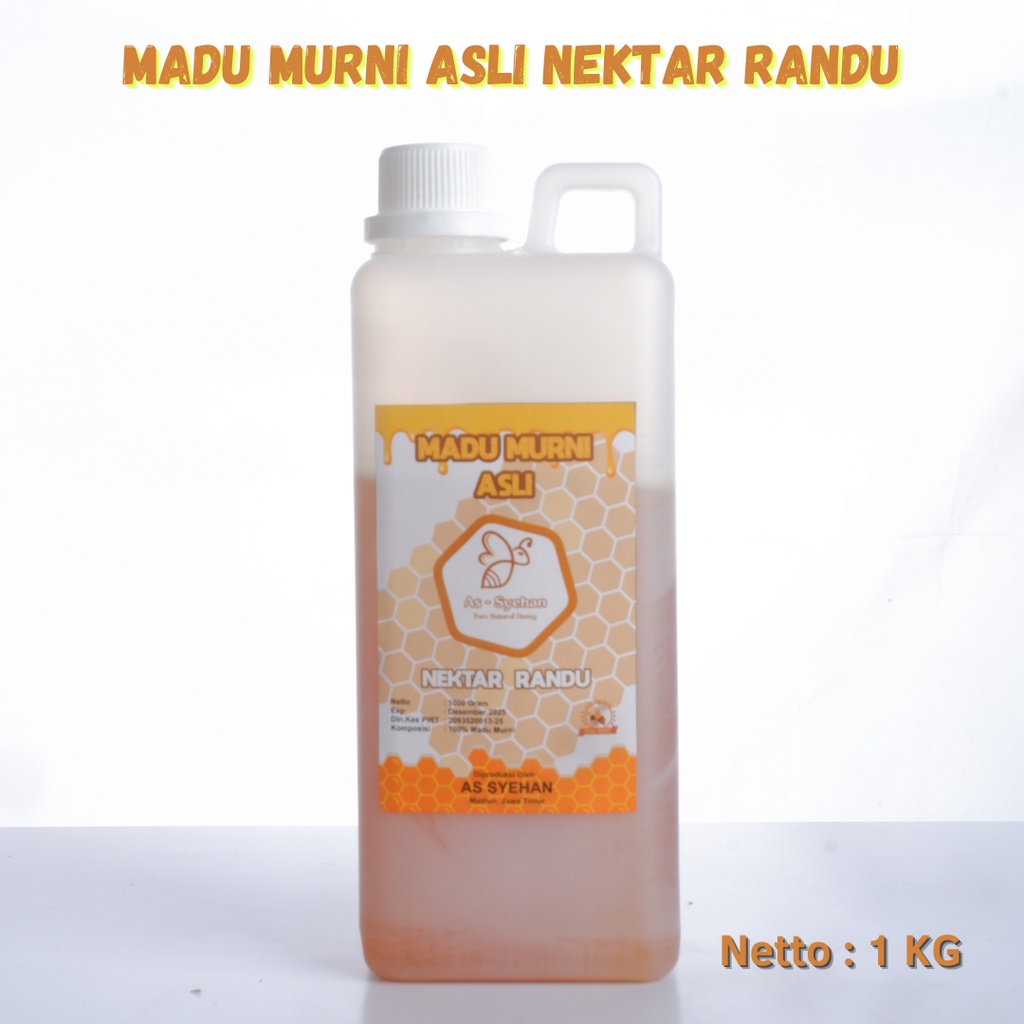 

Madu Murni Asli Nektar Randu As-Syehan 1000 Gram