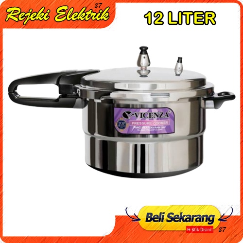 Panci Presto Vicenza 12 Liter - Presssure Cooker Berkualitas