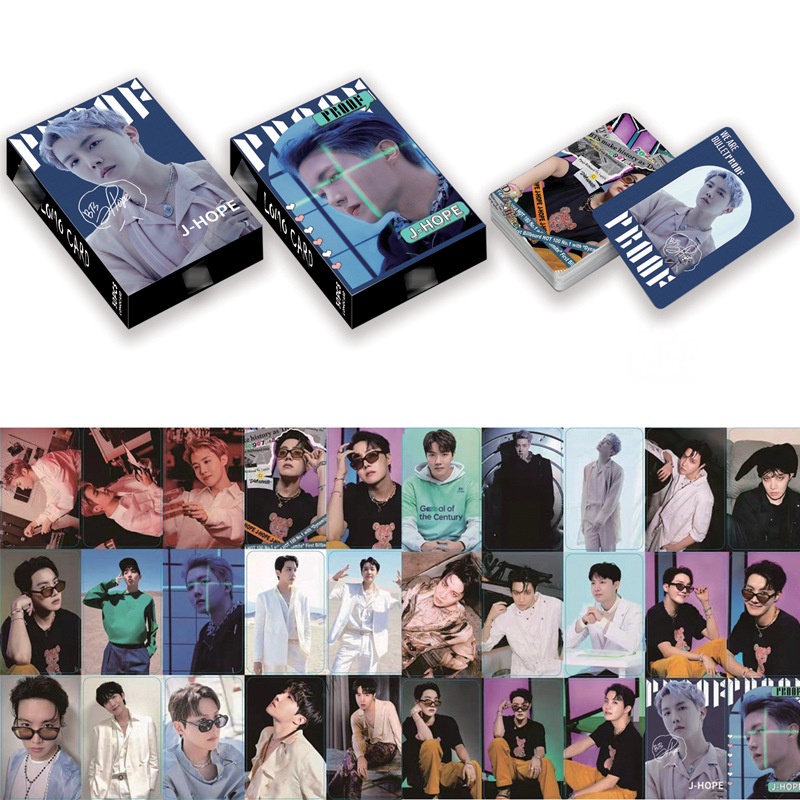 30pcs / box Kartu Lomo Foto BTS Dua Sisi