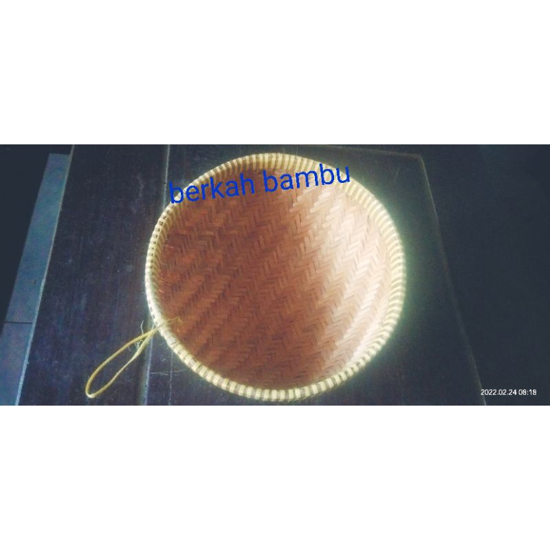 kalo bambu/keranjang bambu/rak bawang diameter 24cm