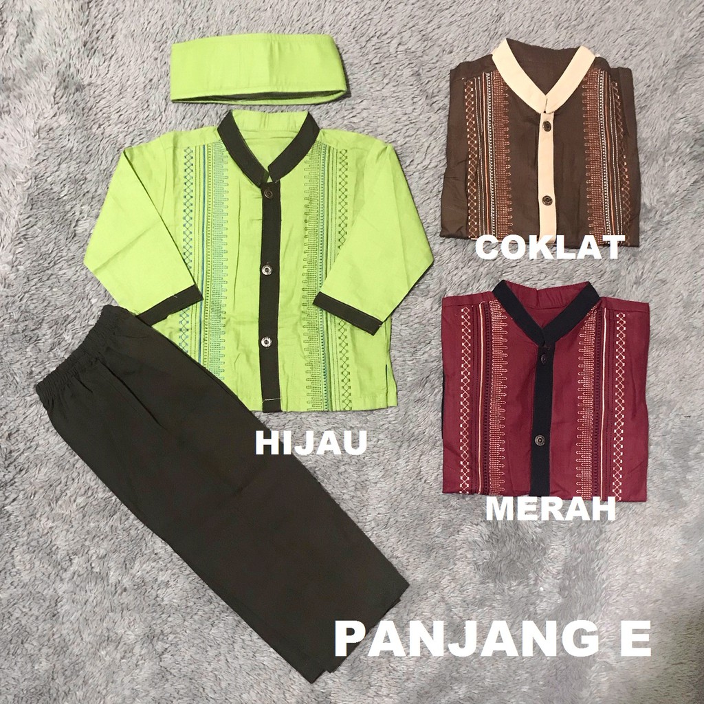 Baju Setelan Koko Anak / Setelan Muslim Anak Usia 0-2 Tahun