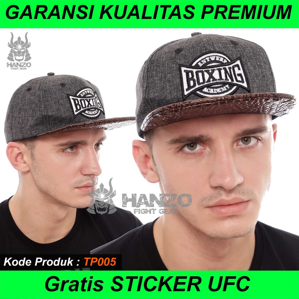 Topi Boxing Premium Hanzo Fight Gear, Snapback Boxing, Boxing Cap Hanzo Original