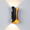 LAMPU DINDING MINIMALIS WALL LAMP LAMPU PILAR 2ARAH GOLD