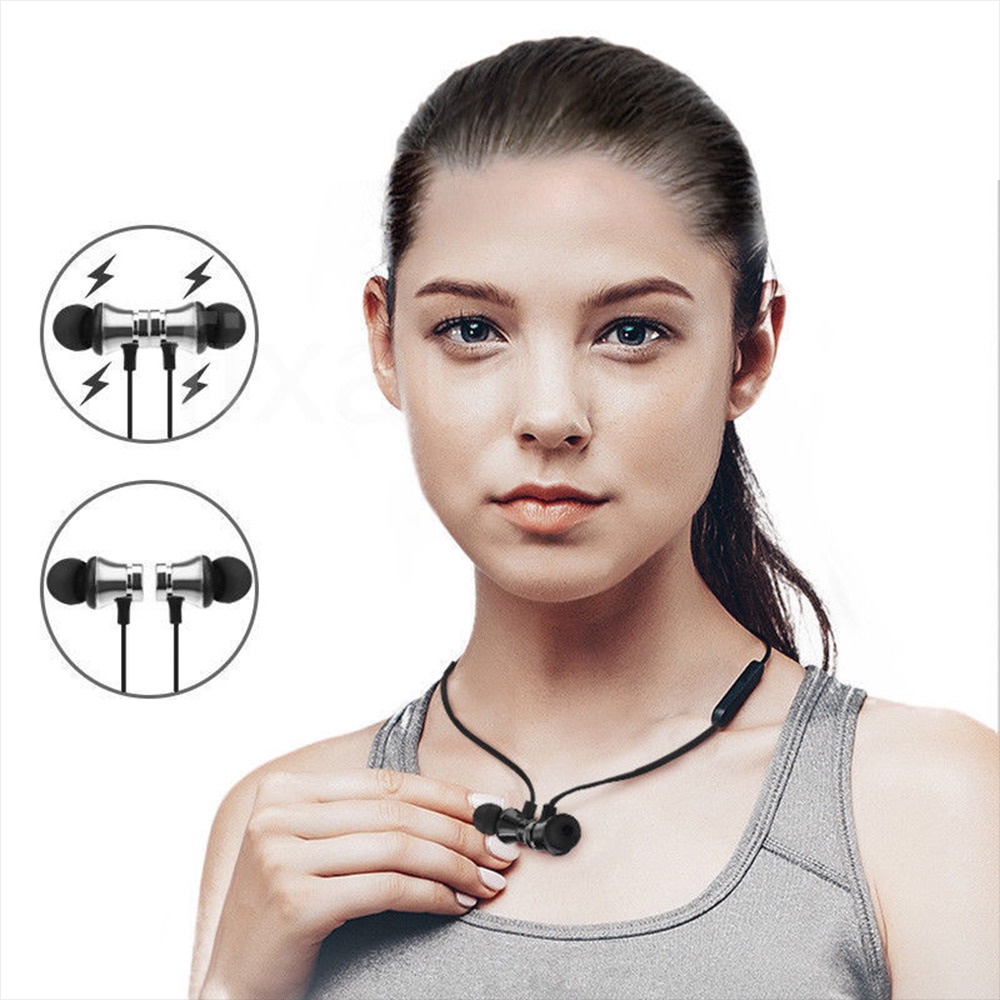 Earphone Leher Neckband Sweatproof Bluetooth 4.1 with Microphone  XT11