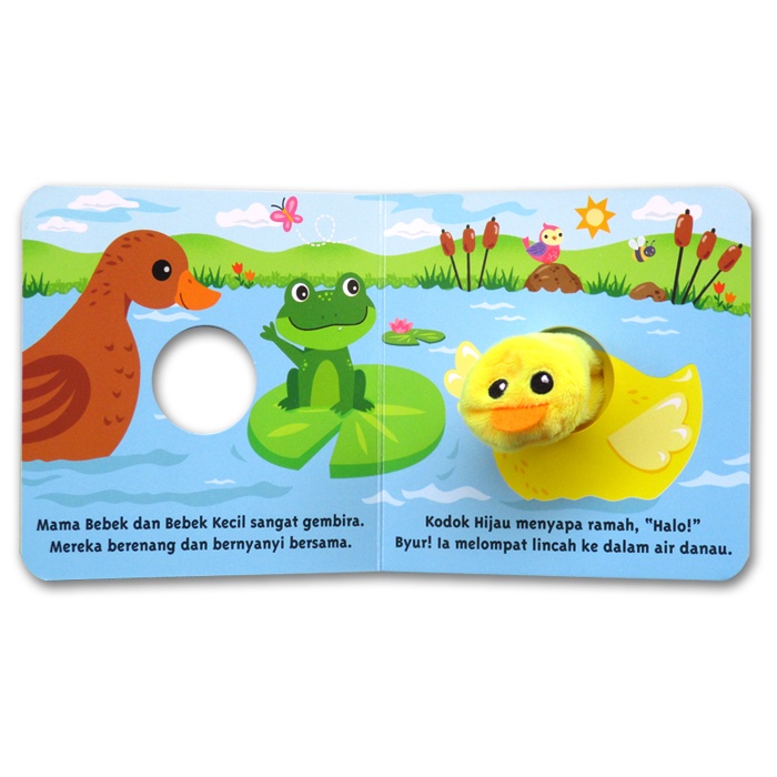 [Igloo Books] Bebek Kecil Finger Puppet Story Board Book (Bebek Kecil & Elephant)-2