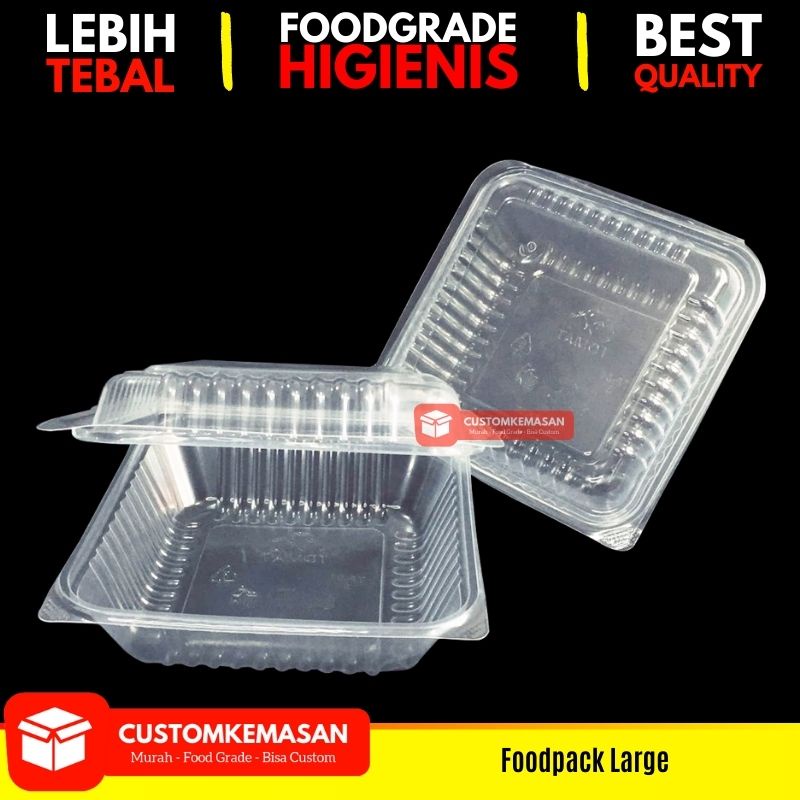 Food Pack Tomat L  /  Kemasan Sup / Mika dimsum / Kemasan Burger / Kemasan Bubur / Wadah makanan