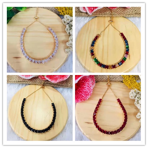 Gelang Serut Mata Full Lapis Emas Perhiasan Xuping L9.10