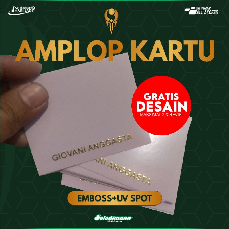 

AMPLOP KARTU EMBOSS HOT PRINT KALANGAN KHUSUS PROFESIONAL - SOLDIMPRO