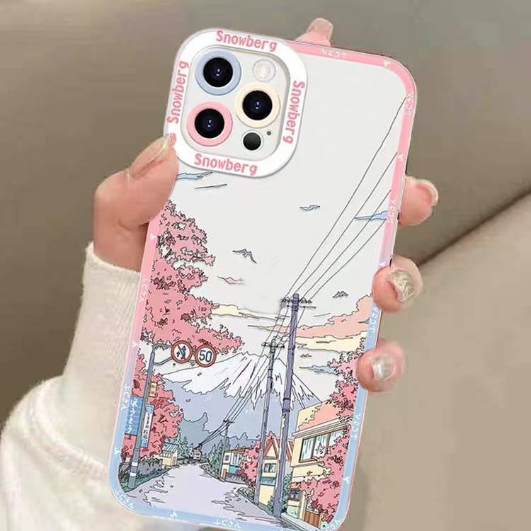 Casing Soft Case TPU Untuk IPhone 14 13 12 11 Pro X XR XS Max 6 6S 7 8 Plus