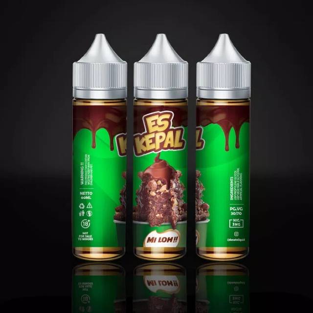 E Liquid Premium Es Kepal Milo 60ml Vape Susu Sereal Cokelat Gurih