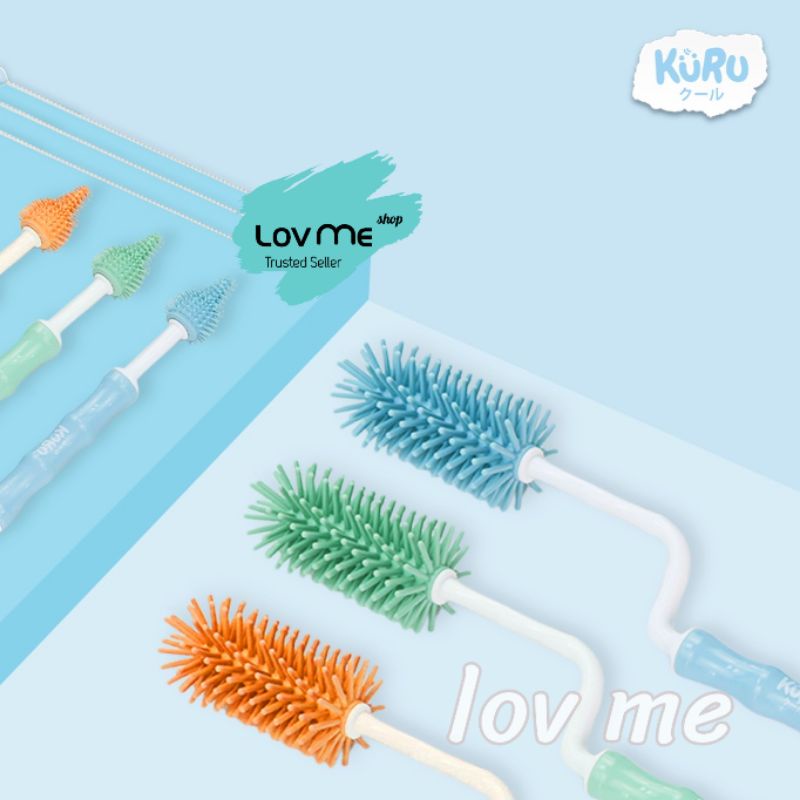 lov me❤️ Kuru Sikat Botol Silicone | Sikat Botol| Sikat dot|sikat sedotan