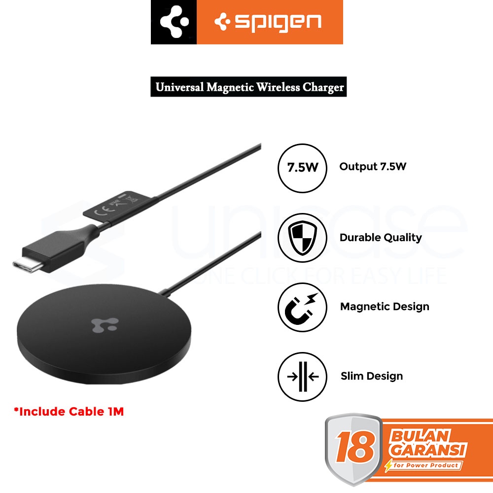 Jual Spigen Wireless Charger iPhone 12 Pro Max Mini Mag Safe
