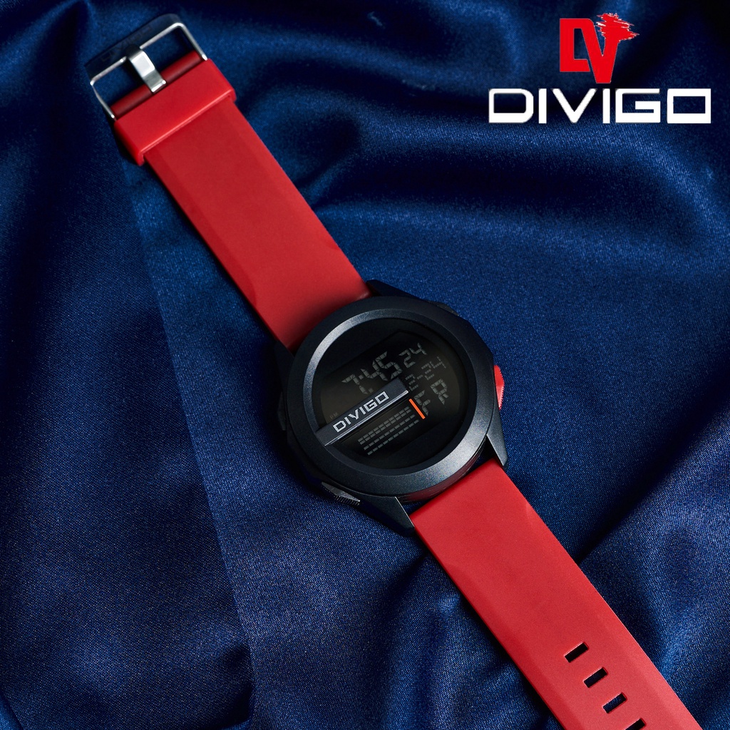 Jam Tangan Pria Digital Original Water Resist Divigo DV-2101