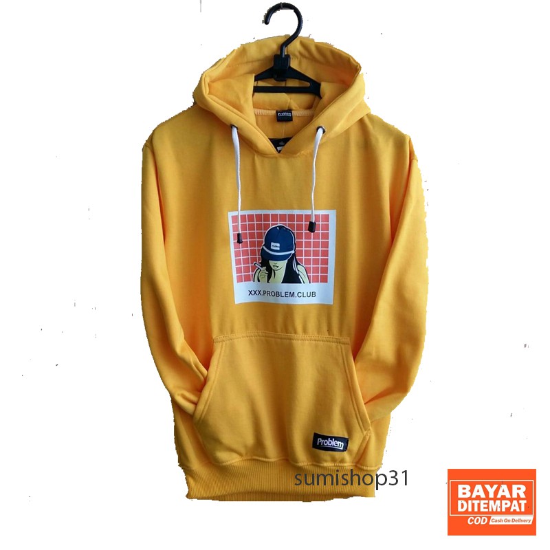 HOODIE PROBLEM / SWEATER PROBLEM CLUB / JAKET DISTRO PROBLEM CLUB PRIA WANITA