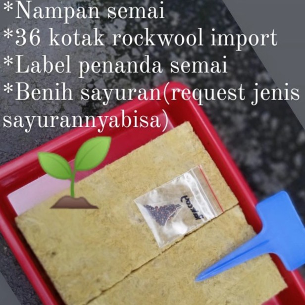 

Paket Semai Hidroponik Lengkap dengan Label Penanda