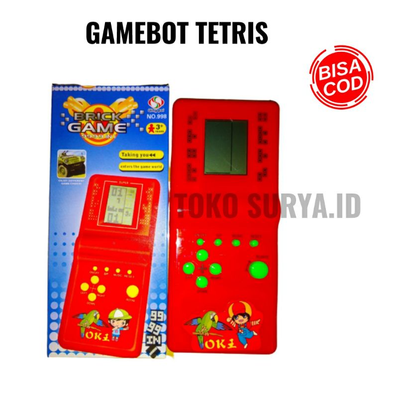 mainan anak mainan gamebot tetris mainan gamebot jadul