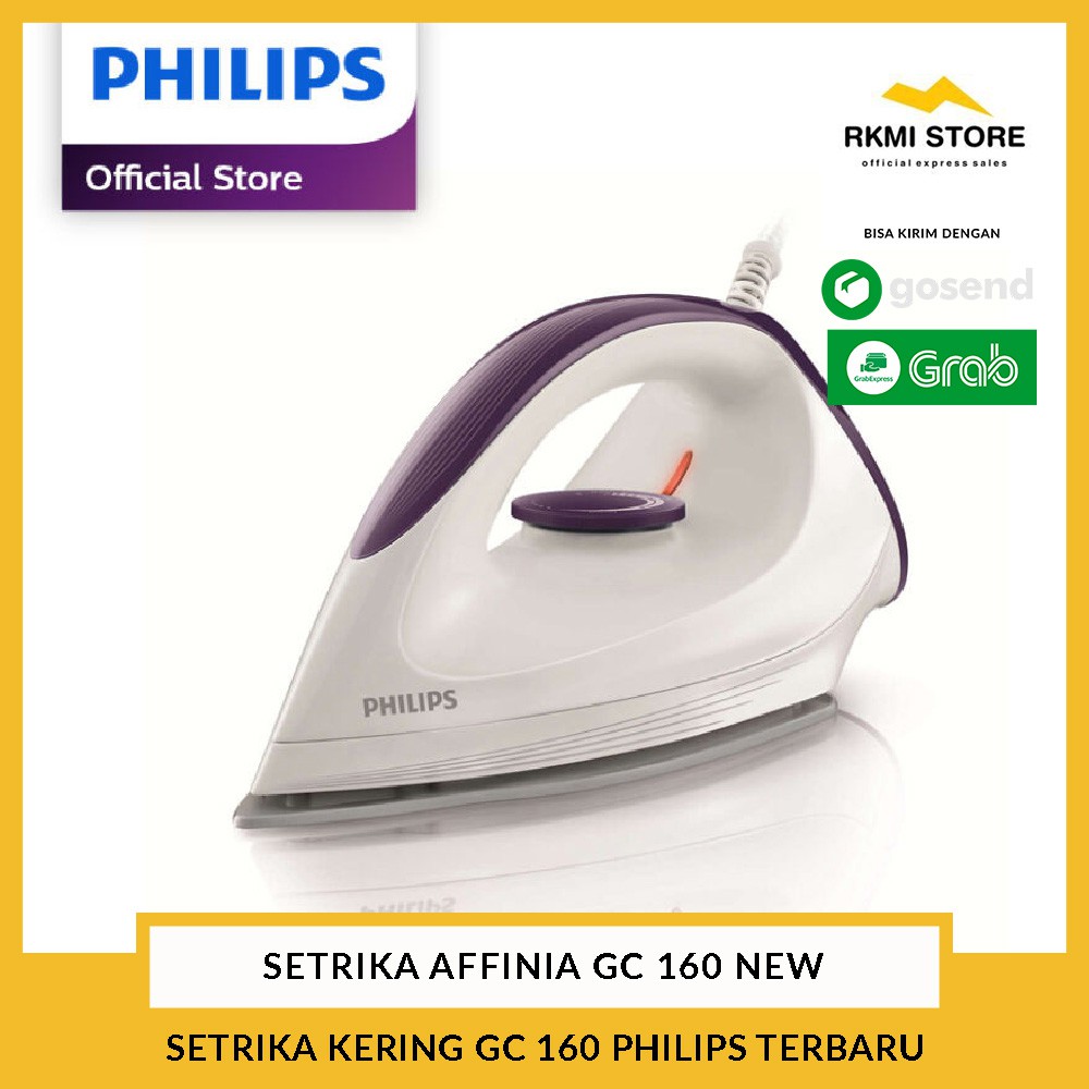 Setrika Philips GC160 Affinia New Dry Iron Setrika Kering Garansi Resmi 2 Tahun