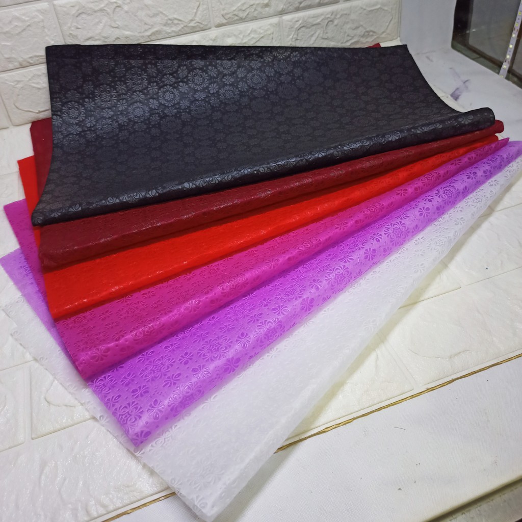 Kertas Pembungkus Bunga Tebal - Kertas Hias Buket Bunga Motif Batik