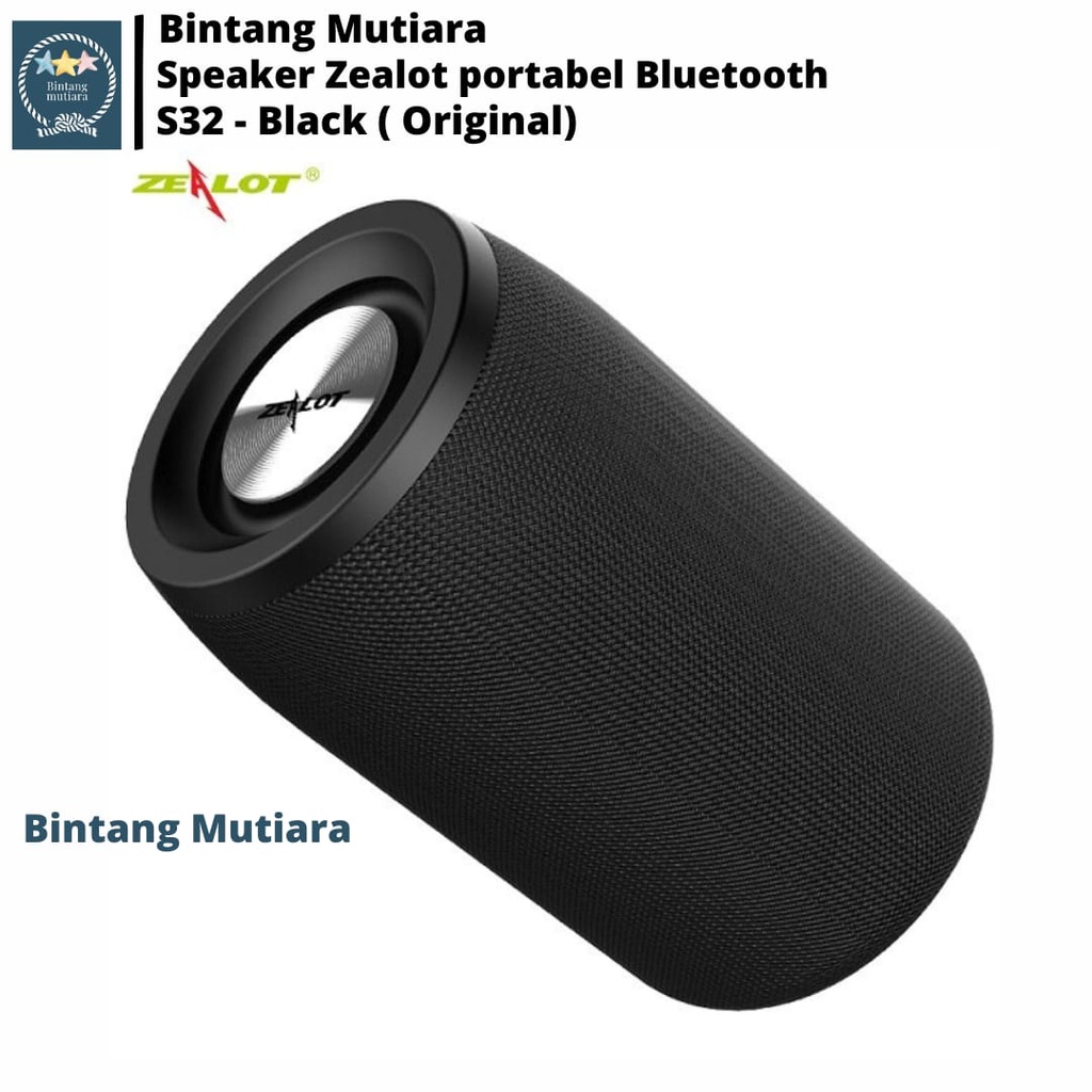 Speaker Bluetooth / Zealot Portable Bluetooth Speaker - S32 - Black