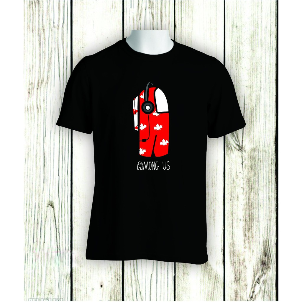 KAOS AMONG US RED KARAKTER BAJU GAME TSHIRT COMBED 30S