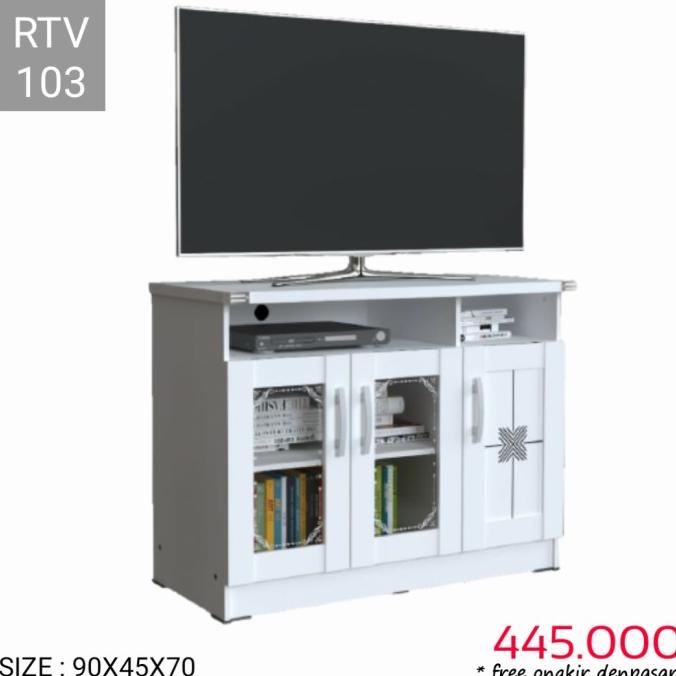 =====] Buffet TV 3 pintu type RTV 103 white