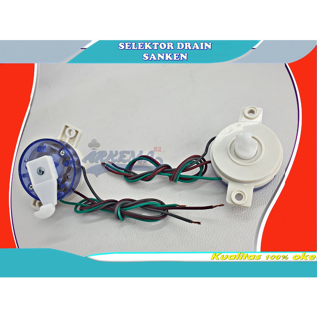 SELECTOR DRAIN MESIN CUCI SANKEN | TIMER PEMBUANGAN AIR MESIN CUCI SANKEN | DRAIN VALVE LEVEL | SELEKTOR SANKEN