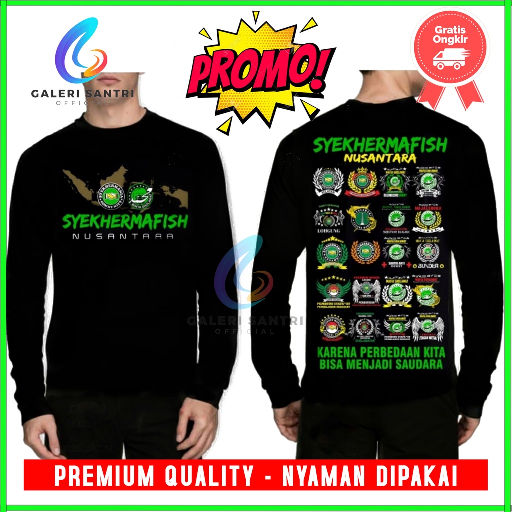 Kaos Syekhermafish Mafia Sholawat Nusantara NU Ori Kaos Syekhermania