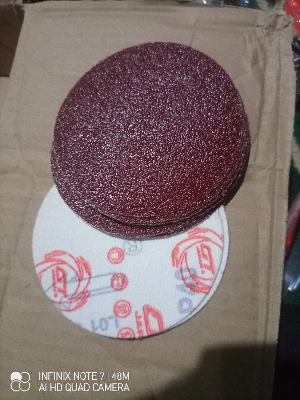 Amplas Bulat Velcro 4 Inch Grip 40 Atau Amplas Tempel Grip P40 4in