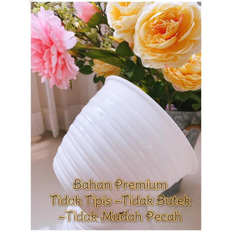 AZ Pot Tanaman Tawon / Pot Bunga / Pot Tawon /vas bunga bulat diameter 18cm / 21cm