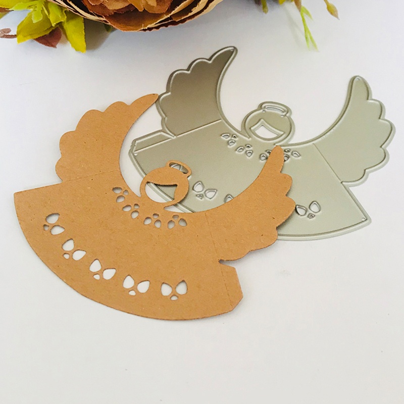 Cetakan Cutting Dies Bahan Carbon Steel Desain Malaikat Natal Untuk Album Foto