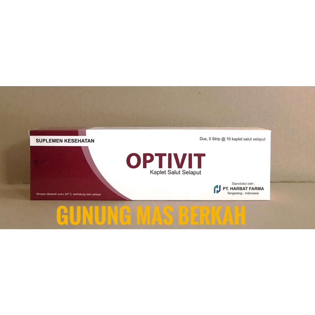 OPTIVIT Optivit Optifit Kaplet - Suplemen kesehatan untuk membantu memelihara kesehatan hati