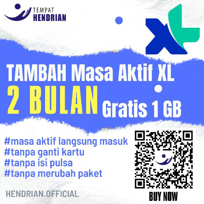 Perpanjang Masa Aktif Xl 2 Bulan Plus Bonus Kuota 1 Gb Selamanya Garansi Uang Kembali Shopee Indonesia
